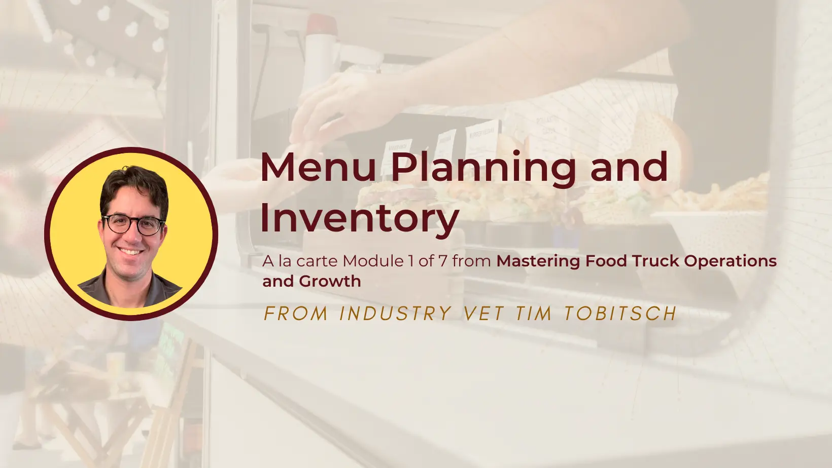 Module 1: Menu Planning and Inventory