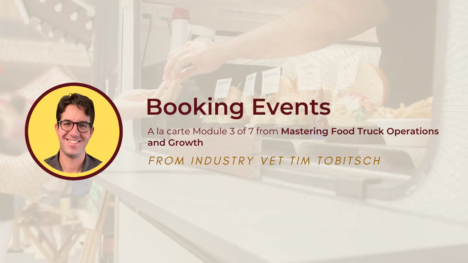 Module 3: Booking Events